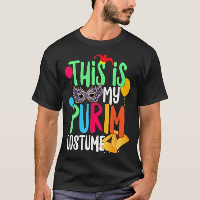 Das ist mein purim Kostüm jüdisches Happy Purim Ha T-Shirt (Vorderseite)
