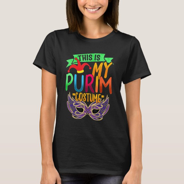 Das ist mein purim Kostüm jüdisches Happy Purim Ho T-Shirt (Vorderseite)