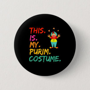 Das ist mein Purim-Kostüm lustiger Clown Button
