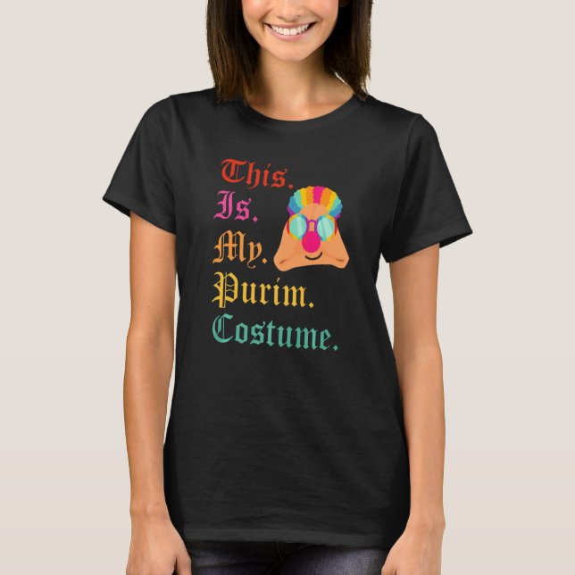 Das ist mein Purimkostüm Funny Jewish Hamantaschen T-Shirt (Vorderseite)