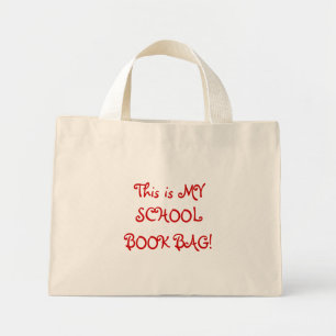 Das ist MEIN, SCHOOL, BUCH BAG! Mini Stoffbeutel