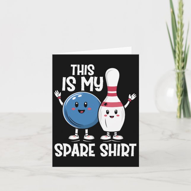 Das ist mein Shirt Bowling LL und Bowling Button Karte (Vorderseite)