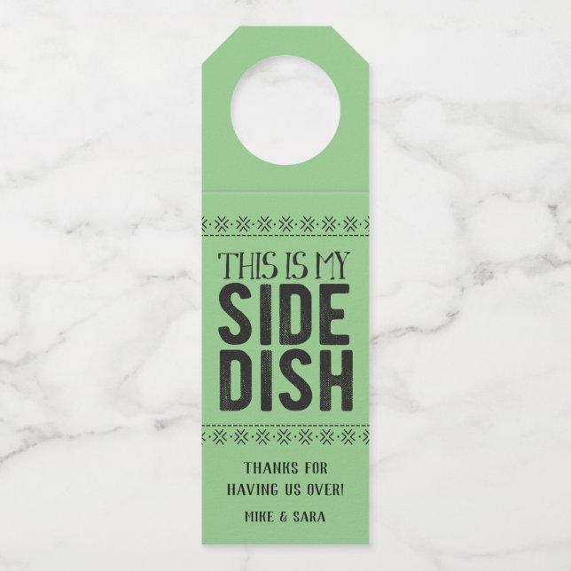 Das ist mein Side-Disc Flaschenanhänger (Vorderseite)