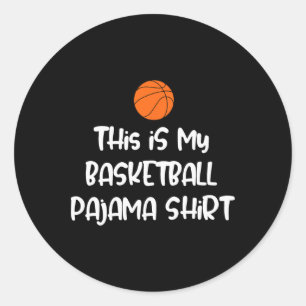 Das ist mein Sketll-Pyjama-Shirt Runder Aufkleber