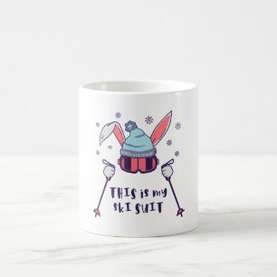 Das ist mein Skianzug Skifahrender Hase mit Skistö Kaffeetasse
