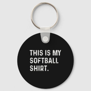 Das ist mein Softball-Shirt - Spieler Mama Papa Pi Schlüsselanhänger