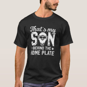 Das ist mein Sohn Baseball Catcher Vater Baseball T-Shirt