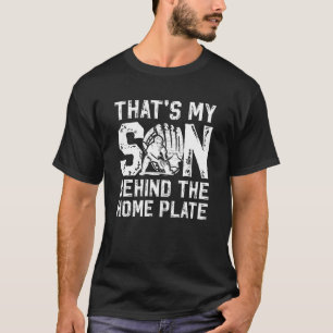 Das ist mein Sohn Baseball Catcher Vater Baseball T-Shirt