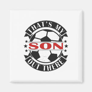 Das ist mein Sohn dort Fußball für Mama Papa Dad  Magnet