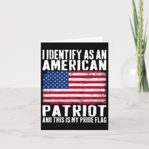Das ist mein Stolz als amerikanischer Patriot Karte