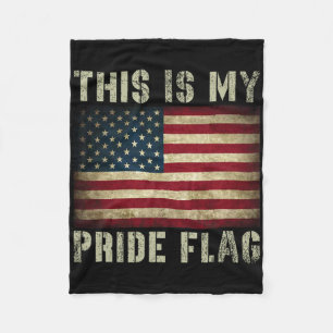 Das ist mein Stolz Flag USA Amerikaner 4. Juli Pat Fleecedecke