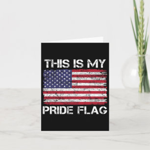 Das ist mein Stolz Flag USA Amerikaner 4. Juli Pat Karte