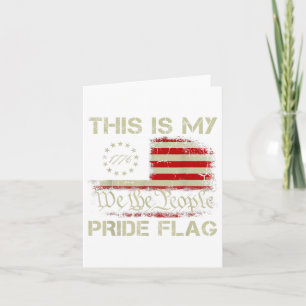 Das ist mein Stolz Flag USA Amerikaner 4. Juli Pat Karte