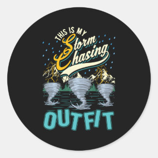 Das ist mein Sturm, der Tornado Storm Chaser jagt Runder Aufkleber