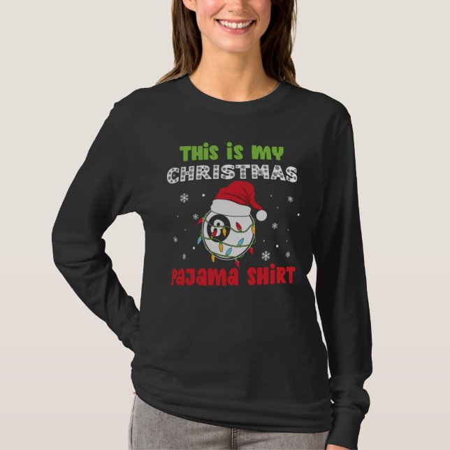 Das ist mein Theme für das Weihnachts-Pajama-Shirt T-Shirt (Vorderseite)