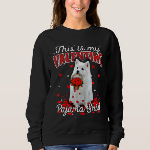 Das ist mein Valentine Pajama American Eskimo Dog Sweatshirt