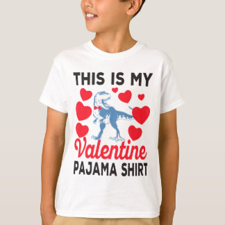 Das ist mein Valentine Pajama Shirt Dinosaur Lover