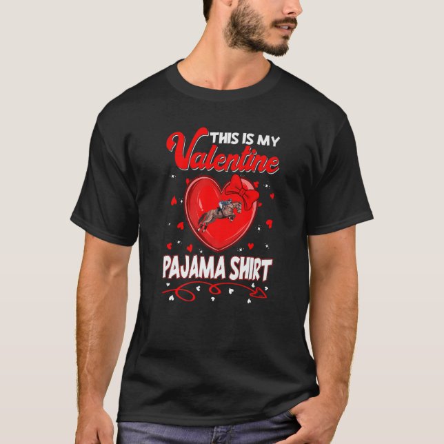 Das ist mein Valentiner Pferdehajama für Kinder B T-Shirt (Vorderseite)