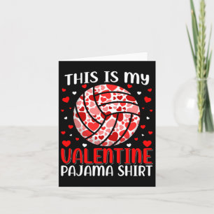 Das ist mein Valentiner Volleyball Pajama Niedlich Karte