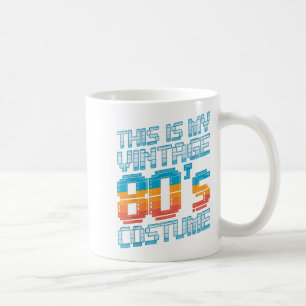 Das ist mein Vintage 80er Kostüm 1980er Mode Retro Kaffeetasse