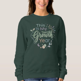 Das ist mein Wachstumsjahr Soft Pastell Motivieren Sweatshirt