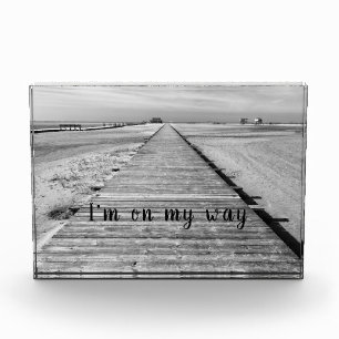 Das ist mein Weg zum Beach Black and White Foto