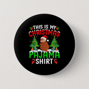 Das ist mein Weihnachten Groundhogs Xmas Liebhaber Button
