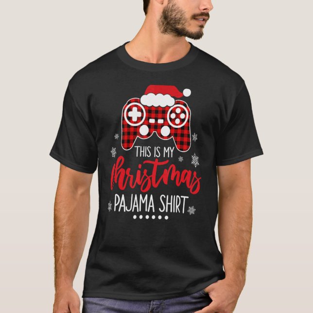 Das ist mein Weihnachten Pajama frohe Weihnachten  T-Shirt (Vorderseite)