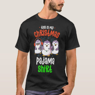 Das ist mein Weihnachten Pajama Pinguin Pajamas Xm T-Shirt