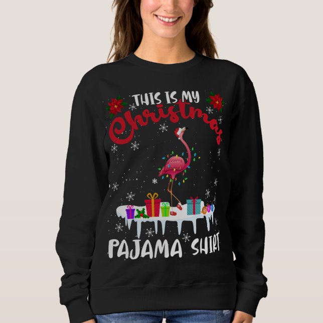 Das ist mein Weihnachten Pajama Xmas Doberman Ligh Sweatshirt (Vorderseite)