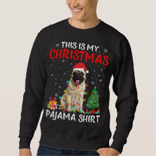 Das ist mein Weihnachts-Mops Pajama Xmas Lights Co Sweatshirt