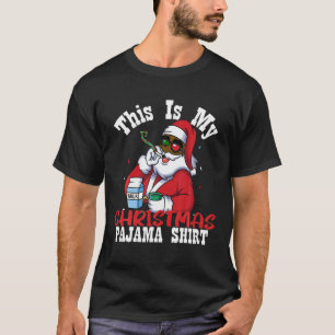 Das ist mein Weihnachts-Pajama-Afrikanischer Santa T-Shirt