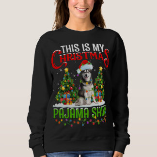 Das ist mein Weihnachts Pajama Alaskan Malamute Ch Sweatshirt