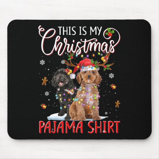 Das ist mein Weihnachts-Pajama Apoo Weihnachtslich Mousepad (Vorne)