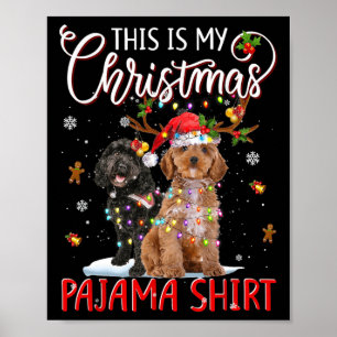 Das ist mein Weihnachts-Pajama Apoo Weihnachtslich Poster