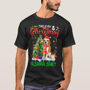 Das ist mein Weihnachts-Pajama-Beagle Scarf Weihna T-Shirt