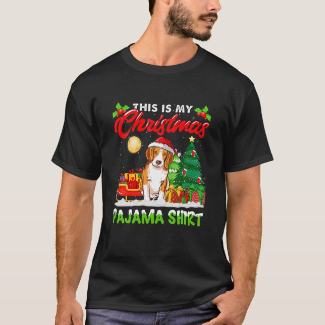 Das ist mein Weihnachts-Pajama-Beagle Sock Dog Vat T-Shirt (Vorderseite)