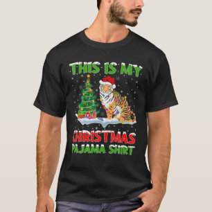 Das ist mein Weihnachts-Pajama Bengalisch Tiger-We T-Shirt