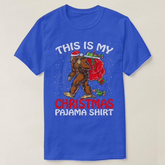 Das ist mein Weihnachts-Pajama-Bigfoot-Weihnachten T-Shirt (Design vorne)