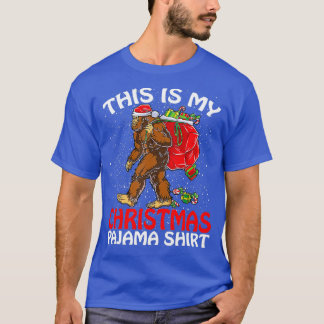Das ist mein Weihnachts-Pajama-Bigfoot-Weihnachten T-Shirt
