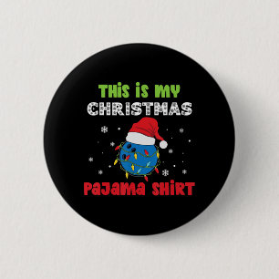 Das ist mein Weihnachts-Pajama-Bowling-Spaß Button