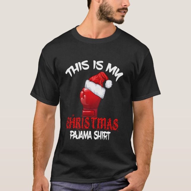 Das ist mein Weihnachts-Pajama-Boxen-Mixed Martial T-Shirt (Vorderseite)