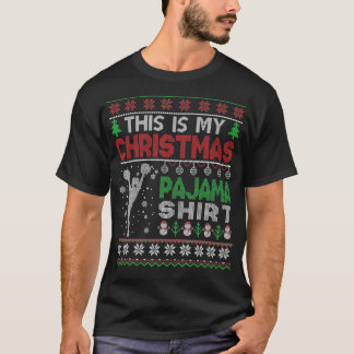 Das ist mein Weihnachts Pajama Cheerleading Ugly S T-Shirt