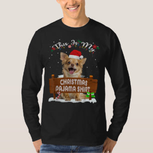 Das ist mein Weihnachts-Pajama-Chihuahua-Hund-Mama T-Shirt