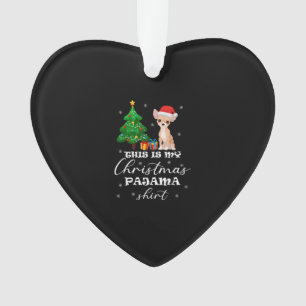 Das ist mein Weihnachts-Pajama-Chihuahua-Kostüm Sa Ornament