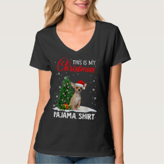 Das ist mein Weihnachts Pajama Chihuahua Xmas Hund T-Shirt