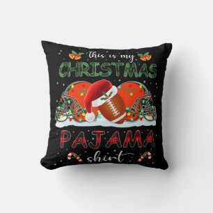 Das ist mein Weihnachts Pajama Cleveland Football  Kissen