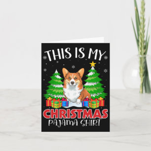 Das ist mein Weihnachts Pajama Corgi Dog Xmas Pjs Karte