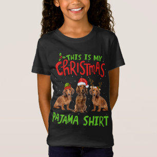 Das ist mein Weihnachts-Pajama-Dackel-Geschenk San T-Shirt