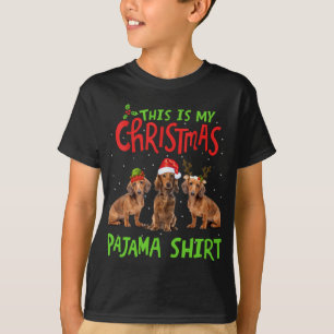 Das ist mein Weihnachts-Pajama-Dackel-Geschenk San T-Shirt
